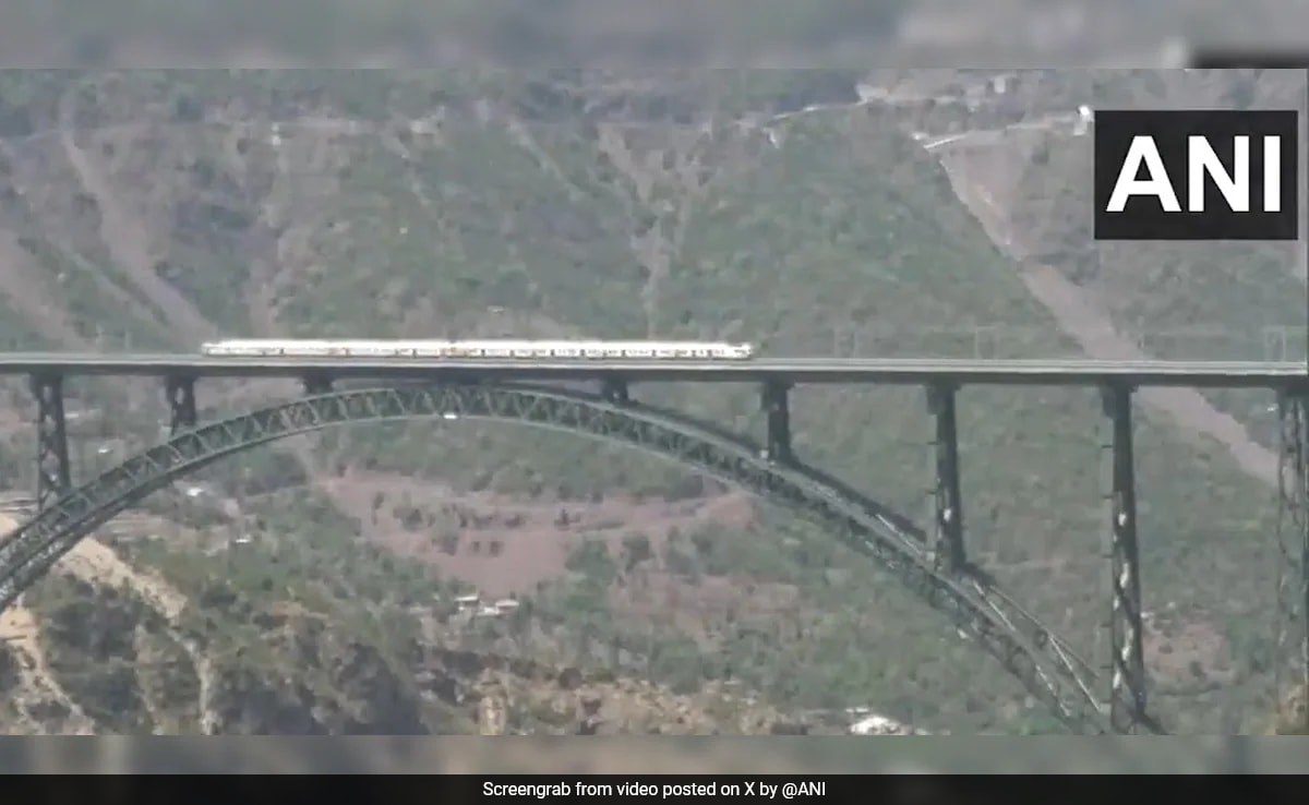 Successful Trial Run Conducted On World's Highest Railway Bridge, Chenab