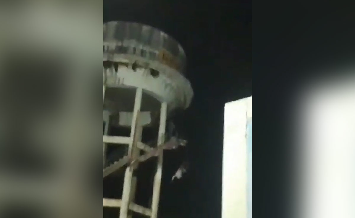 Man Climbs Water Tank In UP Town, Two Fall While Trying To Bring Him Down