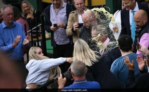 Read more about the article Woman, 25, Charged With Assault After Milkshake Thrown At Nigel Farage