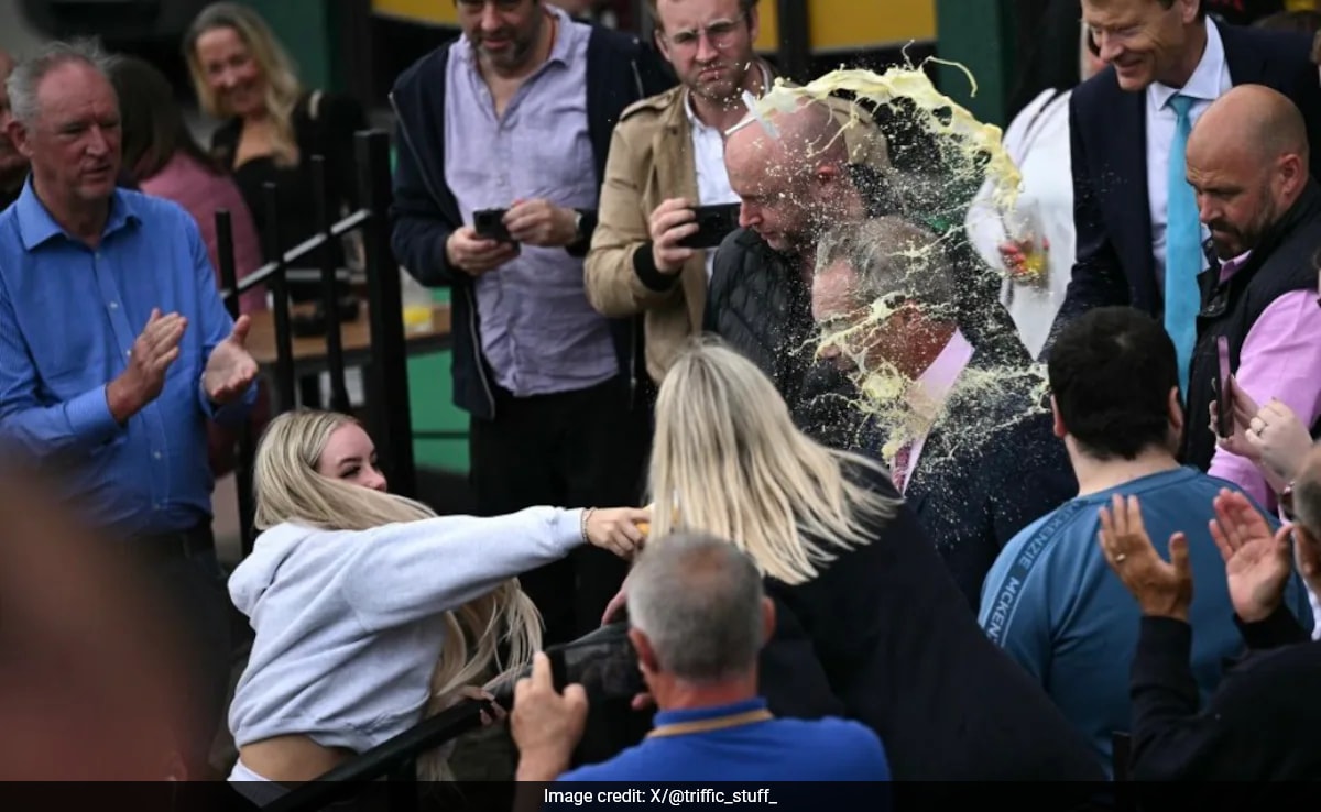 Woman, 25, Charged With Assault After Milkshake Thrown At Nigel Farage