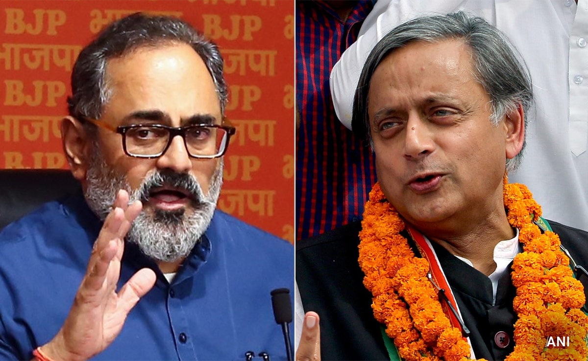 Read more about the article What Shashi Tharoor Said On Rajeev Chandrasekhar Quitting Public Service