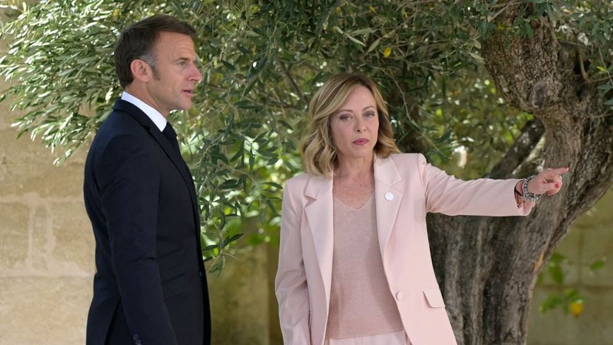 You are currently viewing G7 Summit: Giorgia Meloni accuses French President Macron of electioneering in Puglia