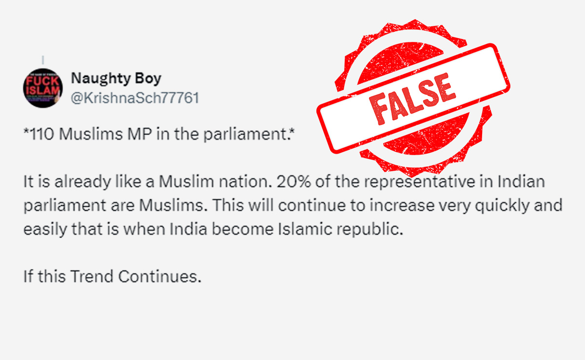 Read more about the article 110 Muslim MPs Elected To Lok Sabha This Time? False Claim Goes Viral
