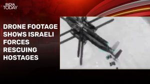 Read more about the article Watch: Drone footage shows Israeli forces rescuing hostages from Gaza