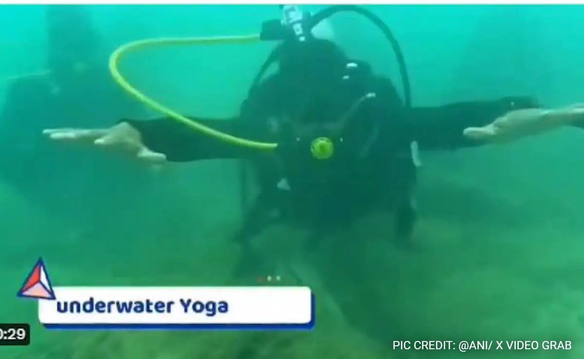 Read more about the article Watch: Andaman And Nicobar Divers Perform Yoga Underwater