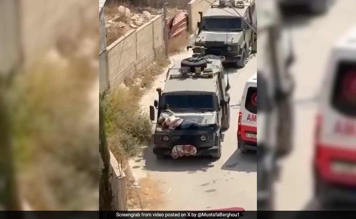 You are currently viewing Israeli Soldiers Tie Injured Palestinian To Jeep In West Bank, Video Viral