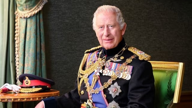 Portrait of King Charles III in military attire released for Britain’s Armed Forces day