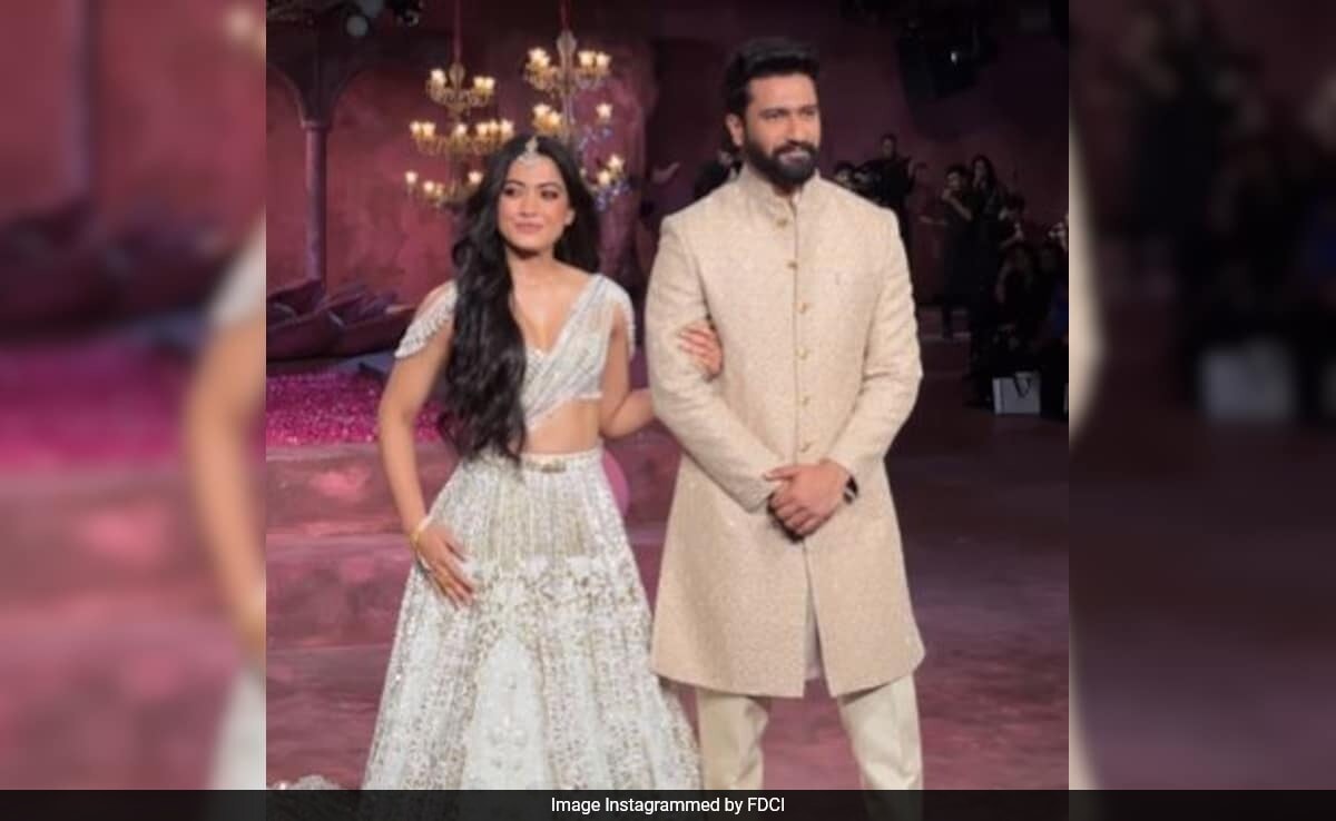 India Couture Week 2024: Chhaava Couple Vicky Kaushal And Rashmika Mandanna Lit Up The Ramp Like This