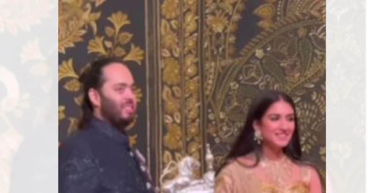 Anant Radhika Reception: अनंत-राधिका के मंगल उत्सव पर दिखी पहली झलक