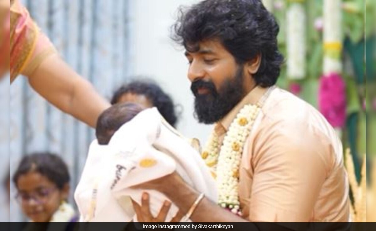 Viral: Sivakarthikeyan And Aarthy Name Their Baby Boy Pavan. See Video