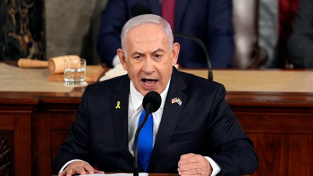 Israel PM Benjamin Netanyahu vows ‘total victory’ in Gaza against Hamas in US Congress speech amid protest