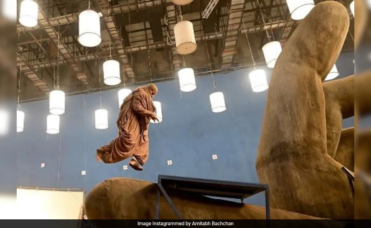 A BTS Pic Of Amitabh Bachchan From Kalki 2898 AD: "Just Hanging Around"