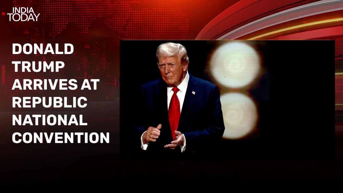 Watch: Trump arrives at Republican National Convention ahead of his nomination