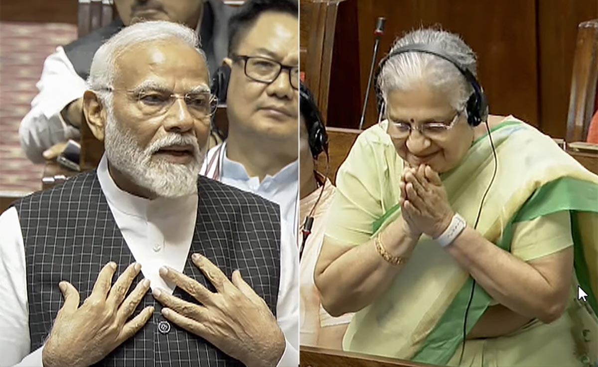 PM Praises Sudha Murty's Maiden Speech In Rajya Sabha On Women's Health