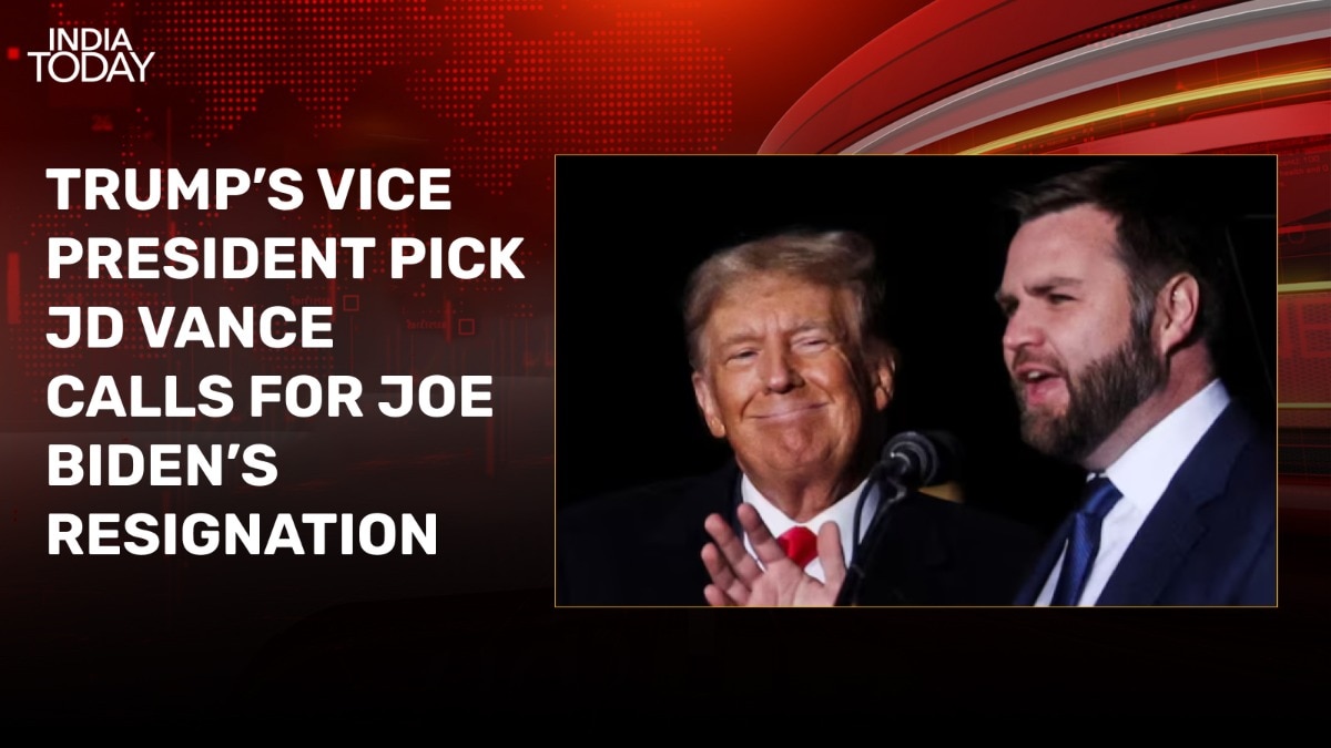 Trump’s Vice President pick JD Vance calls for Joe Biden resignation