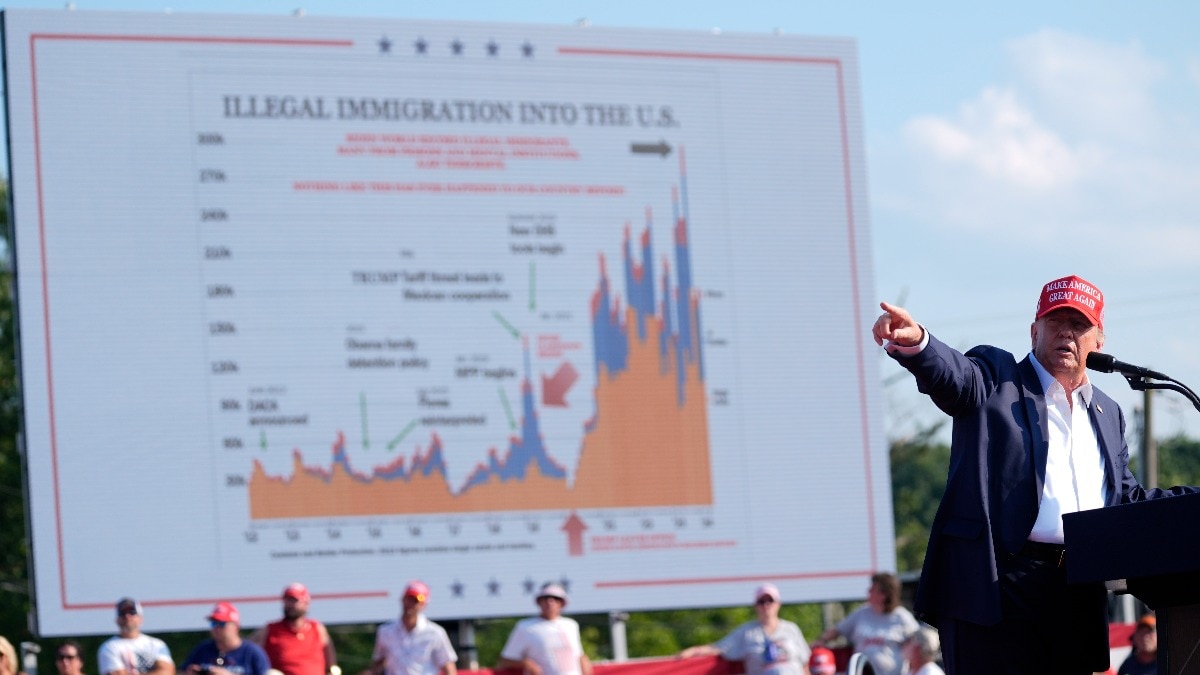 Trump displays life-saving illegal immigration chart, says never examined it