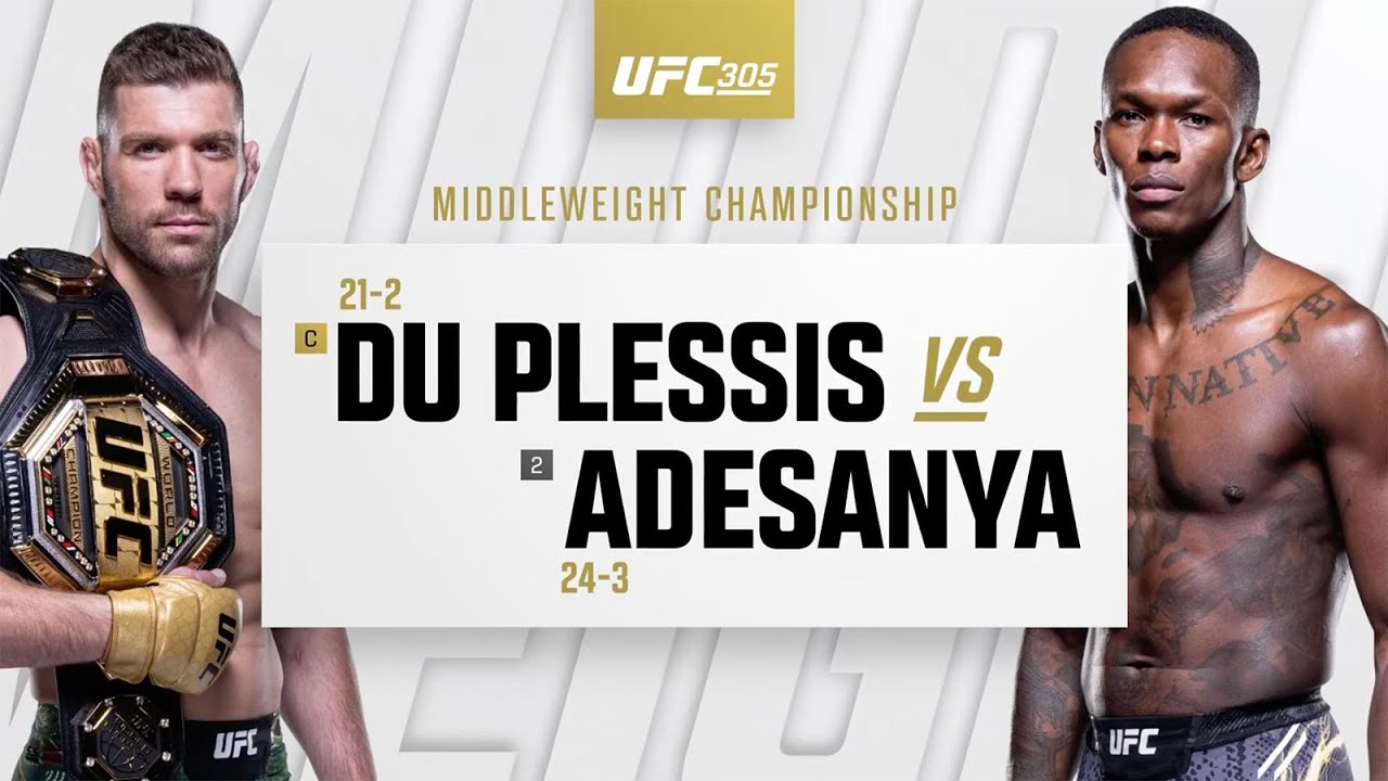 UFC 305: Dricus du Plessis vs Israel Adesanya Highlights