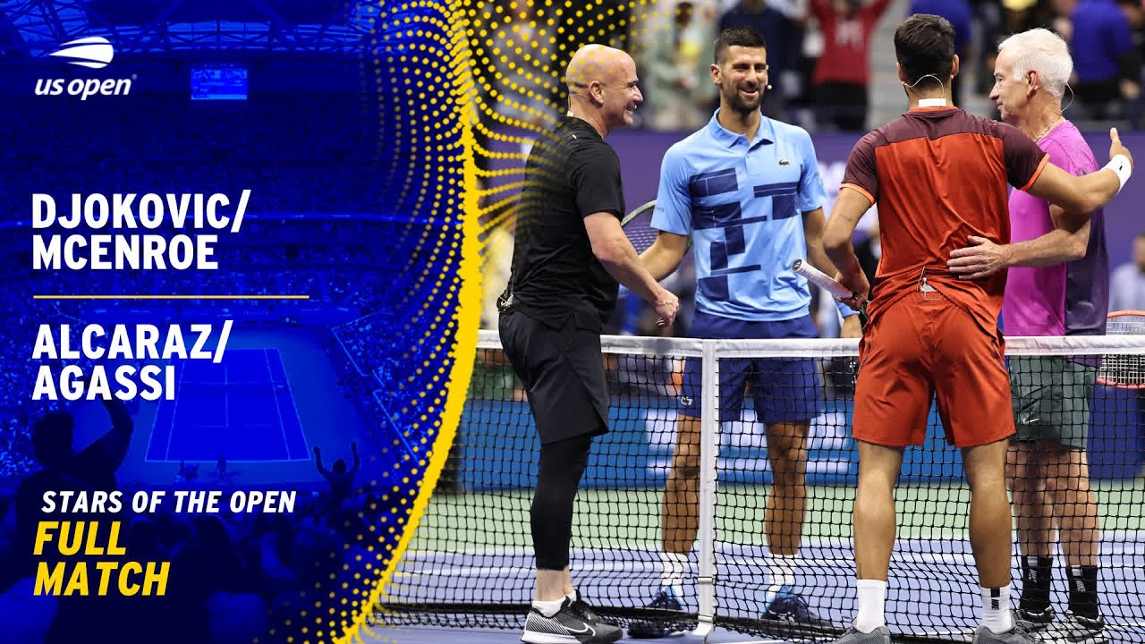 Alcaraz/Agassi vs. Djokovic/McEnroe Full Match | 2024 US Open