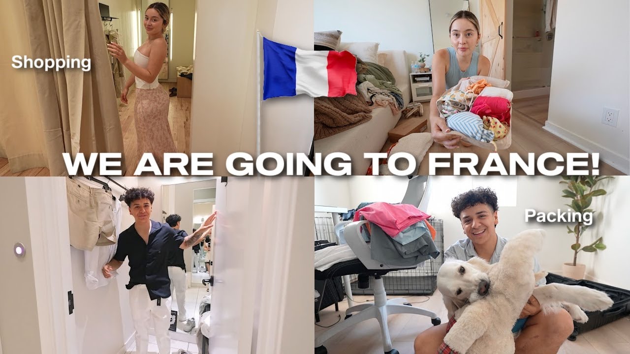 PREPARING FOR OUR FRANCE TRIP| European clothes shopping, couples pedicures, last minute packing