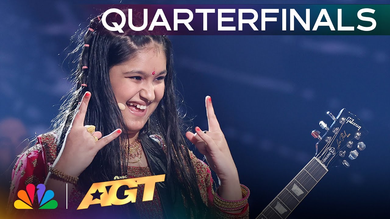 11-Year-Old Guitarist Maya Neelakantan Performs “Master Of Puppets” | Quarterfinals | AGT 2024