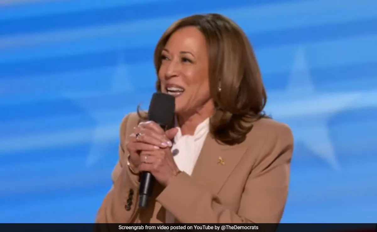 Kamala Harris At Democratic Convention