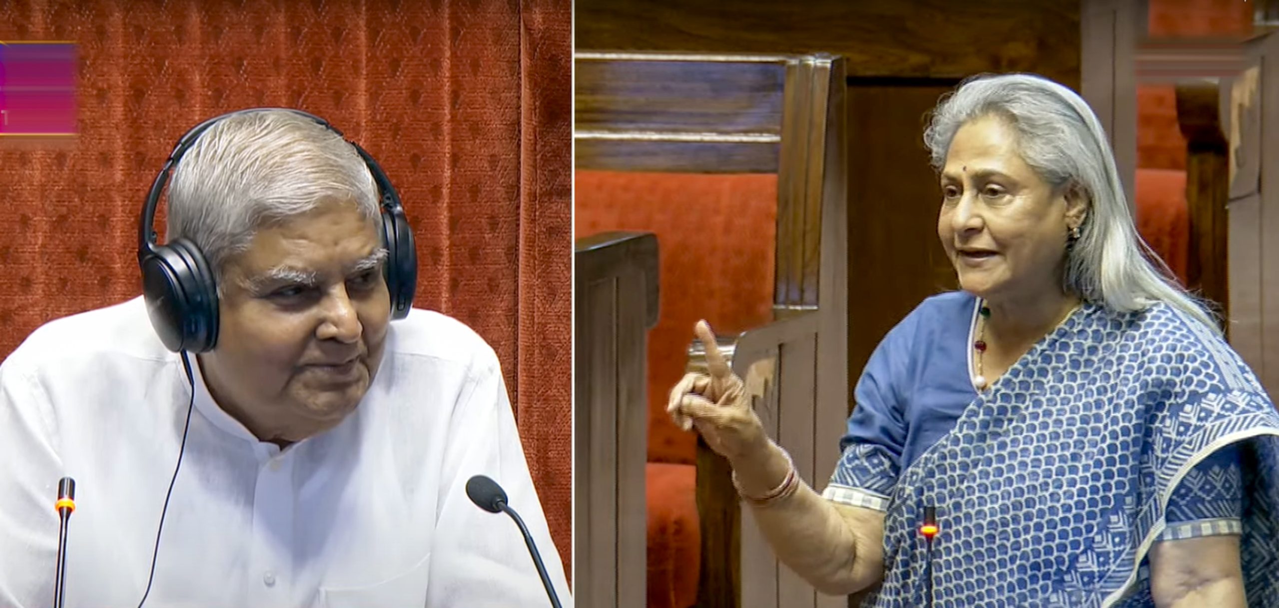 In Parliament Banter Between Jaya Bachchan And Veep, A Cameo By Amitabh