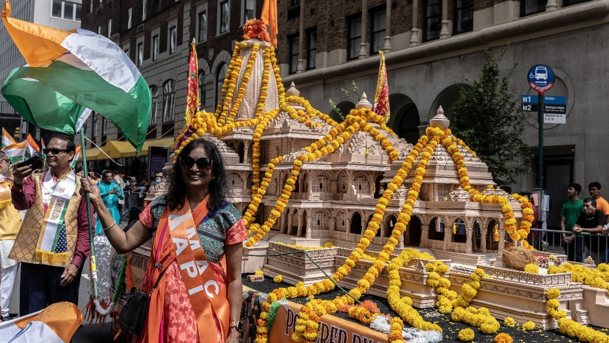 Ram Mandir float graces India Day Parade in New York