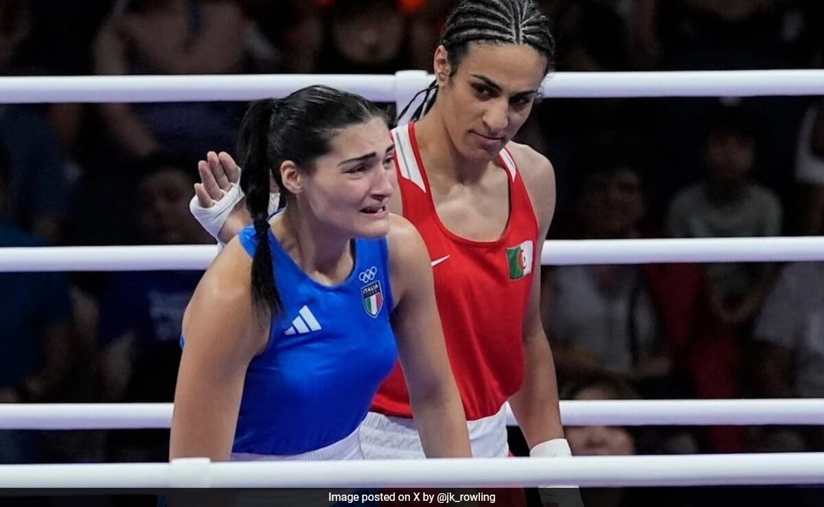 Women’s Boxing Match At Paris Olympics Sparks Gender Row; Imane Khelif; Angela Carini; 2024 Paris Olympics