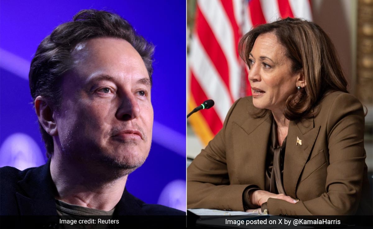 After Donald Trump, Elon Musk “Happy To Host” Kamala Harris Ahead Of US Polls