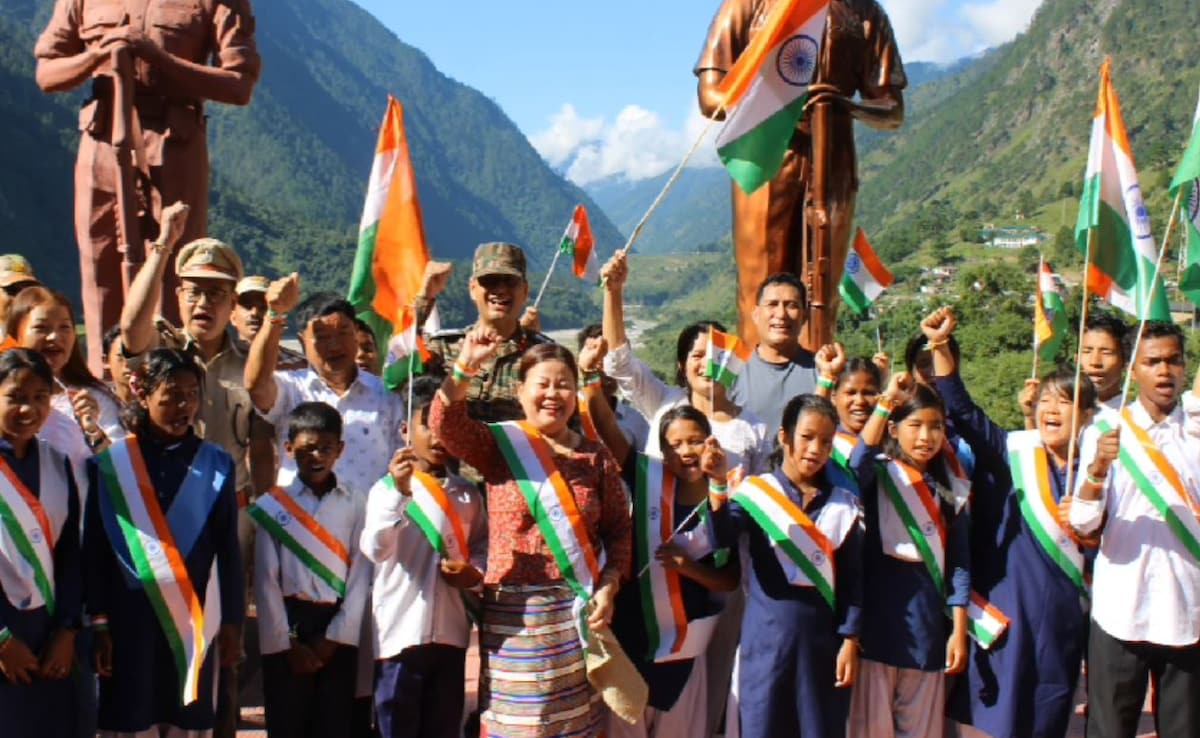 Huge Participation At Independence Day Celebrations By Army's Spear Corps