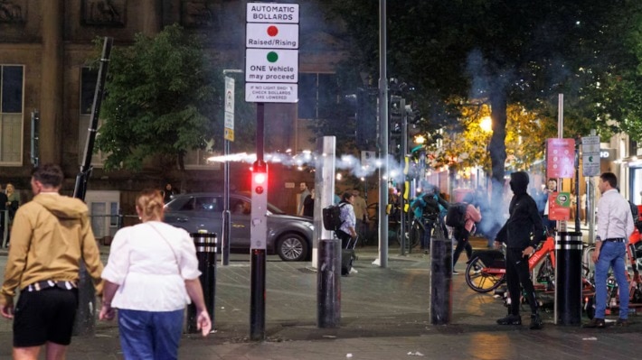 UK: Violent protests over Southport stabbing attack, cops injured as bricks, bottles thrown at them