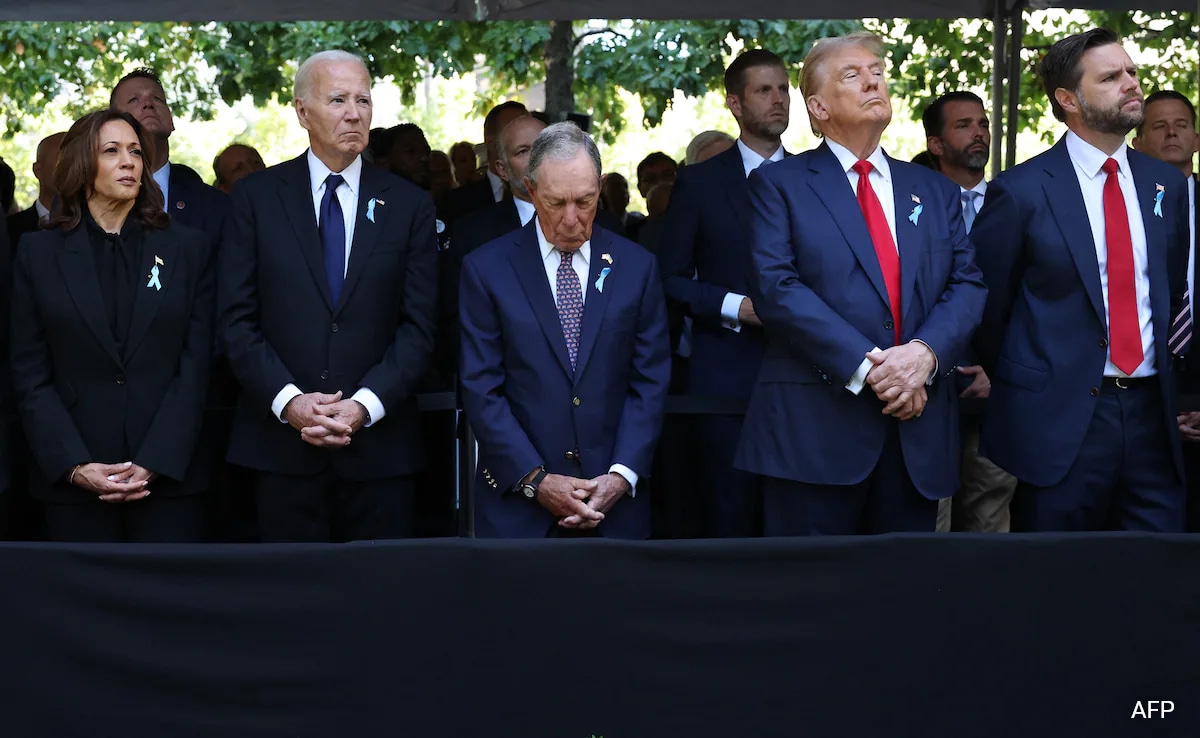 Donald Trump And Kamala Harris Attend 9/11 Memorial Hours After Fiery Presidential Debate