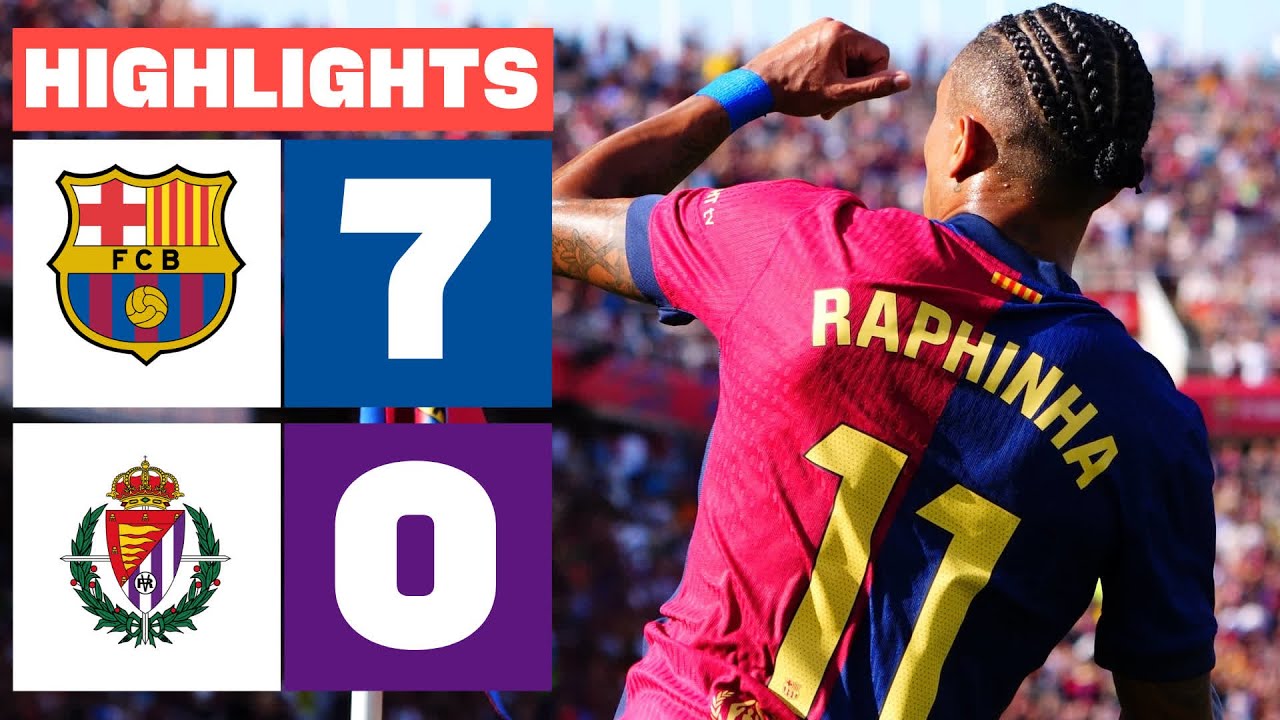 FC BARCELONA 7 – 0 REAL VALLADOLID CF | RESUMEN LALIGA EA SPORTS