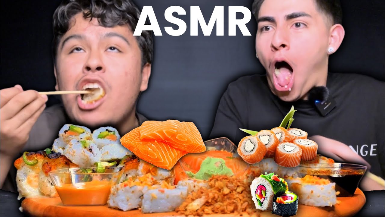 ASMR SUSHI MUKBANG | FT. BENJY CHAVEZ ( 100K SPECIAL )