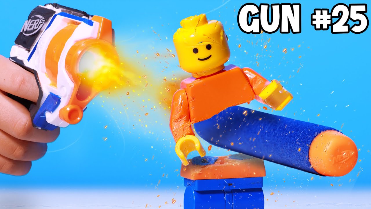 50 NERF Guns vs LEGO