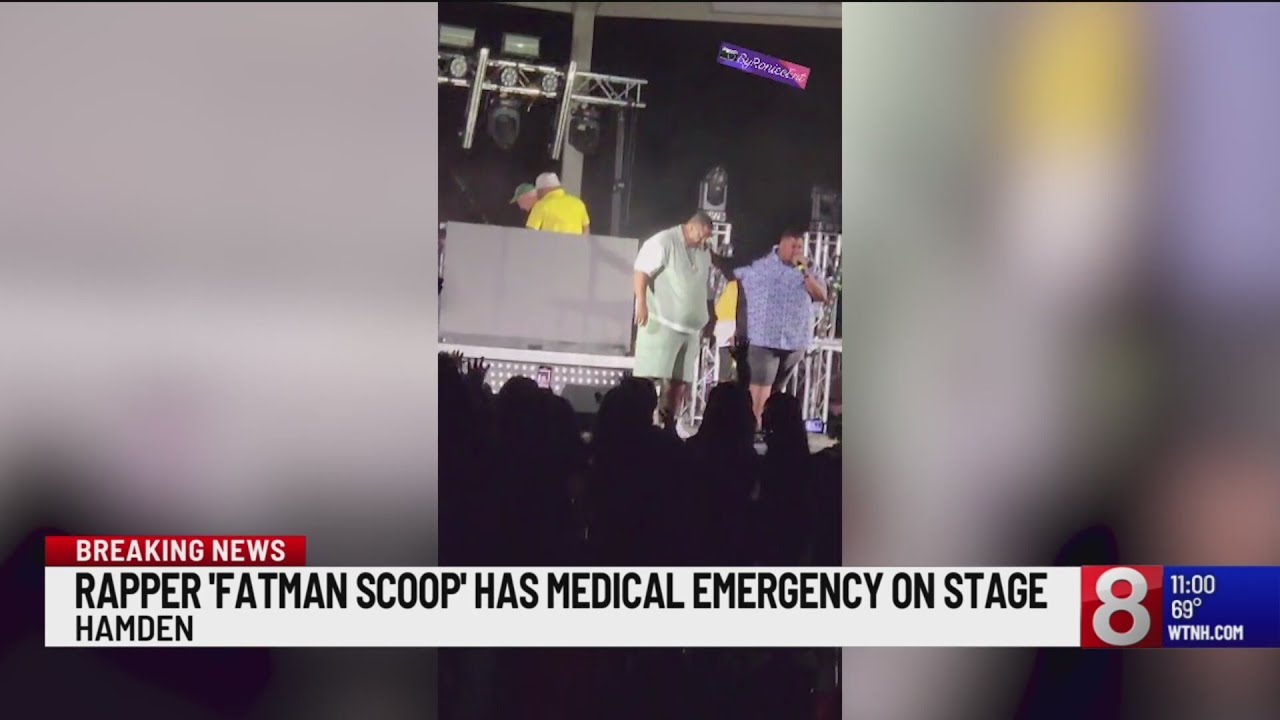 Fatman Scoop transported to hospital after having medical emergency on stage in Hamden