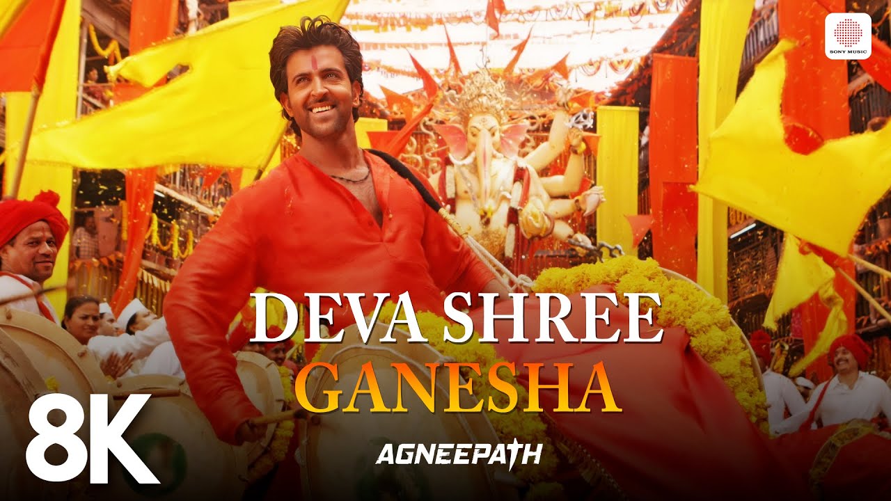 Deva Shree Ganesha – 8K/4K Video | Ganpati Song | Agneepath | Priyanka Chopra | Hrithik Roshan