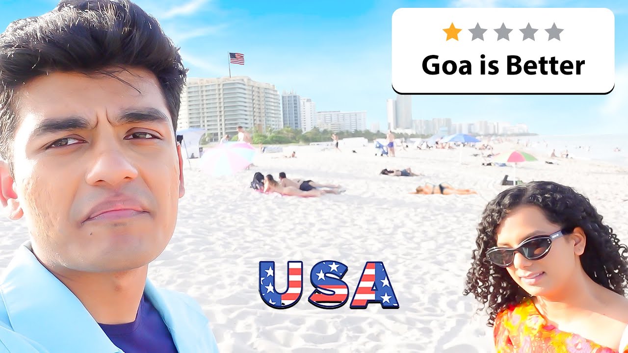 When a Desi Goes To an American Beach | Miami