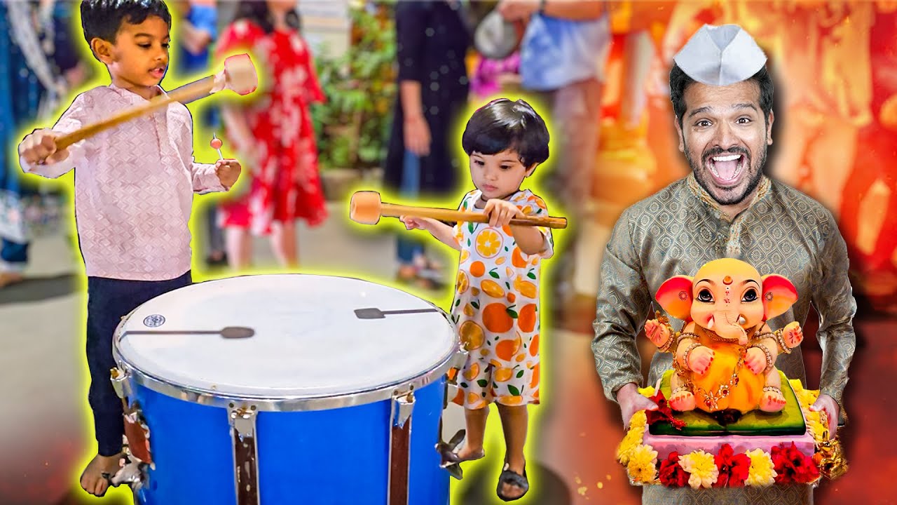 Shaurya & Myra Ne Start Kiya New Band | Ganpati Bappa Ka Grand Welcome!!!