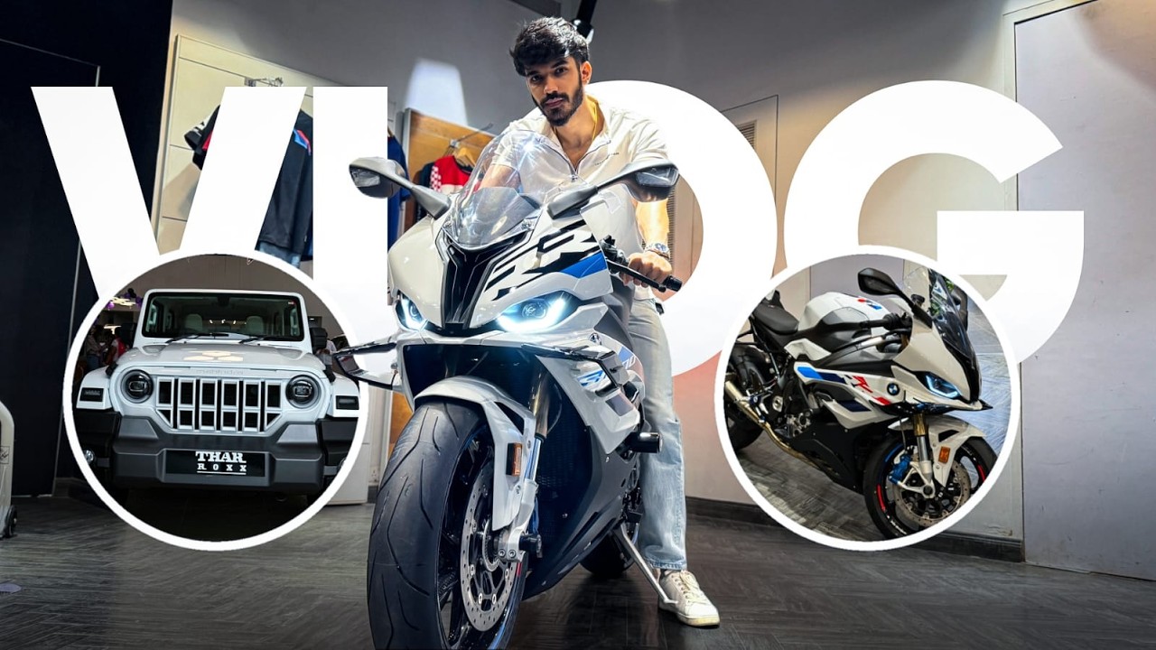 TWO EXTREMES : TEST DRIVING THE THAR ROXX AND BMW S1000RR – VLOG 82