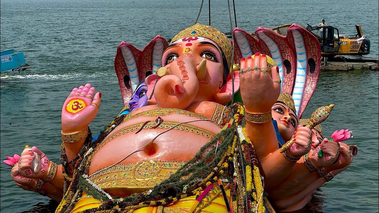 Khairatabad Ganesh Nimajjanam 2024 | India’s Biggest Ganpati 2024 | Khairatabad Ganesh Visarjan 2024