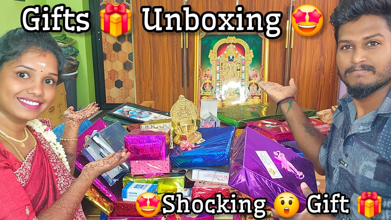 Gifts 🎁 Unboxing🤩🤩Shocking😲Gift🎁( part 1)  மகிழன் இல்லத்திற்கு வந்த பரிசுகள்🤩🤩 #ramyoga #மகிழன்