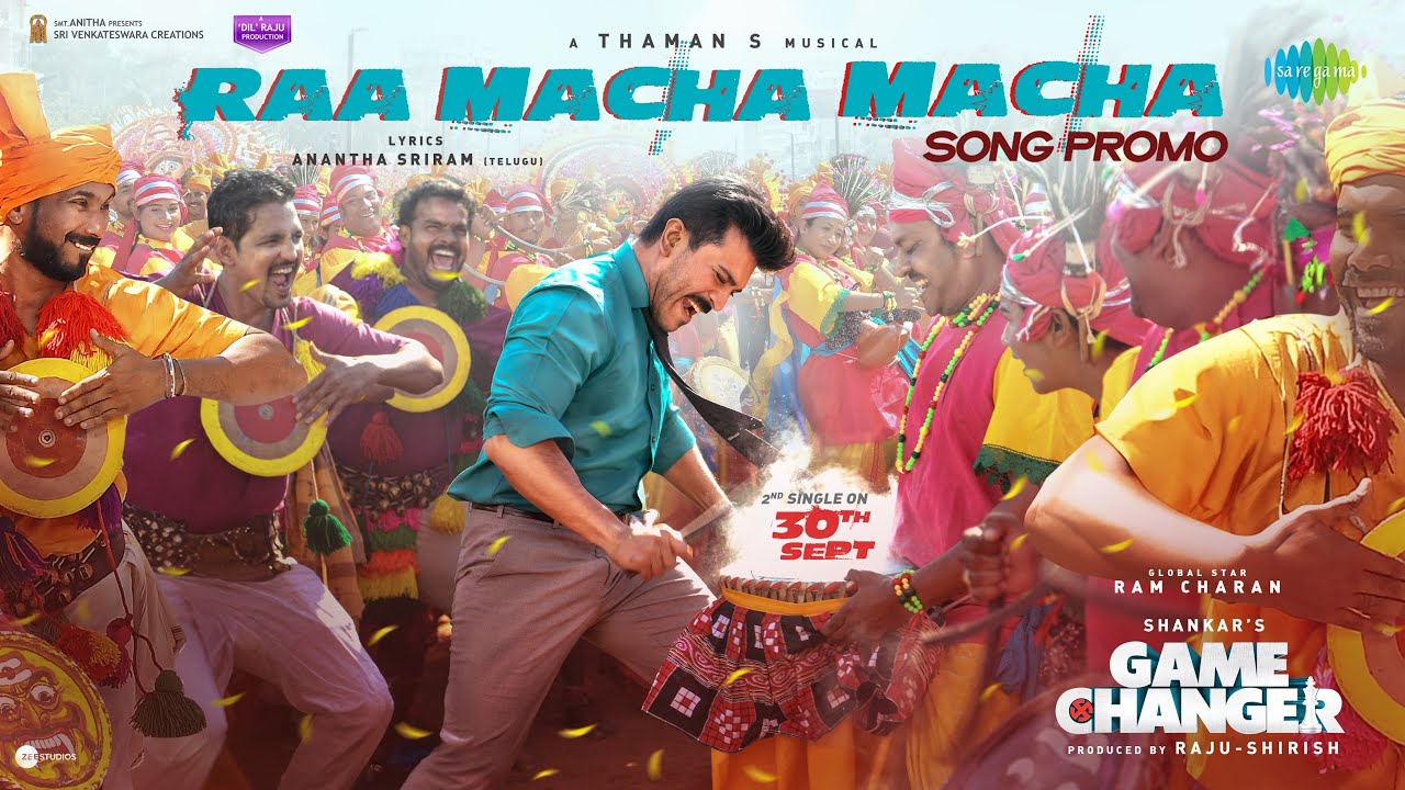 Raa Macha Macha – Song Promo | Game Changer | Ram Charan | Shankar | Thaman S | Nakash Aziz