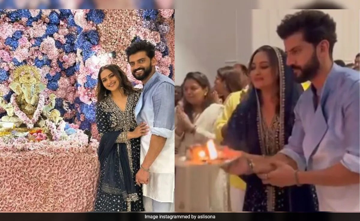 Ganesh Chaturthi 2024: Inside Sonakshi Sinha And Zaheer Iqbal's Festivities