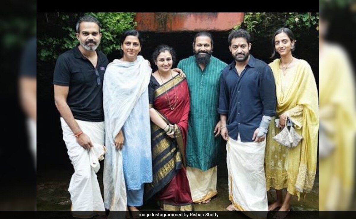 Jr NTR, Rishab Shetty And Director Prashanth Neel Visit Keshavanatheshwara Temple. See Viral Pics