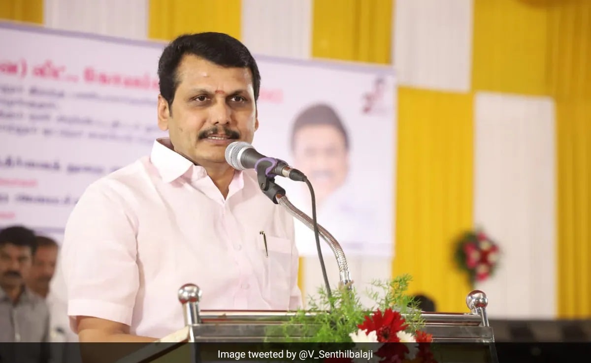 "Senthil Balaji Being 'Whitened' In Washing Machine": DMK's Tamil Nadu Rival