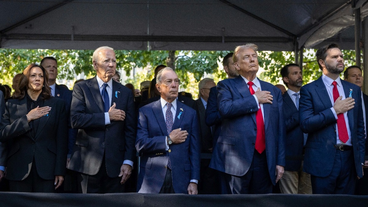 Biden, Trump, Kamala Harris appear together at 9/11 ceremony in New York