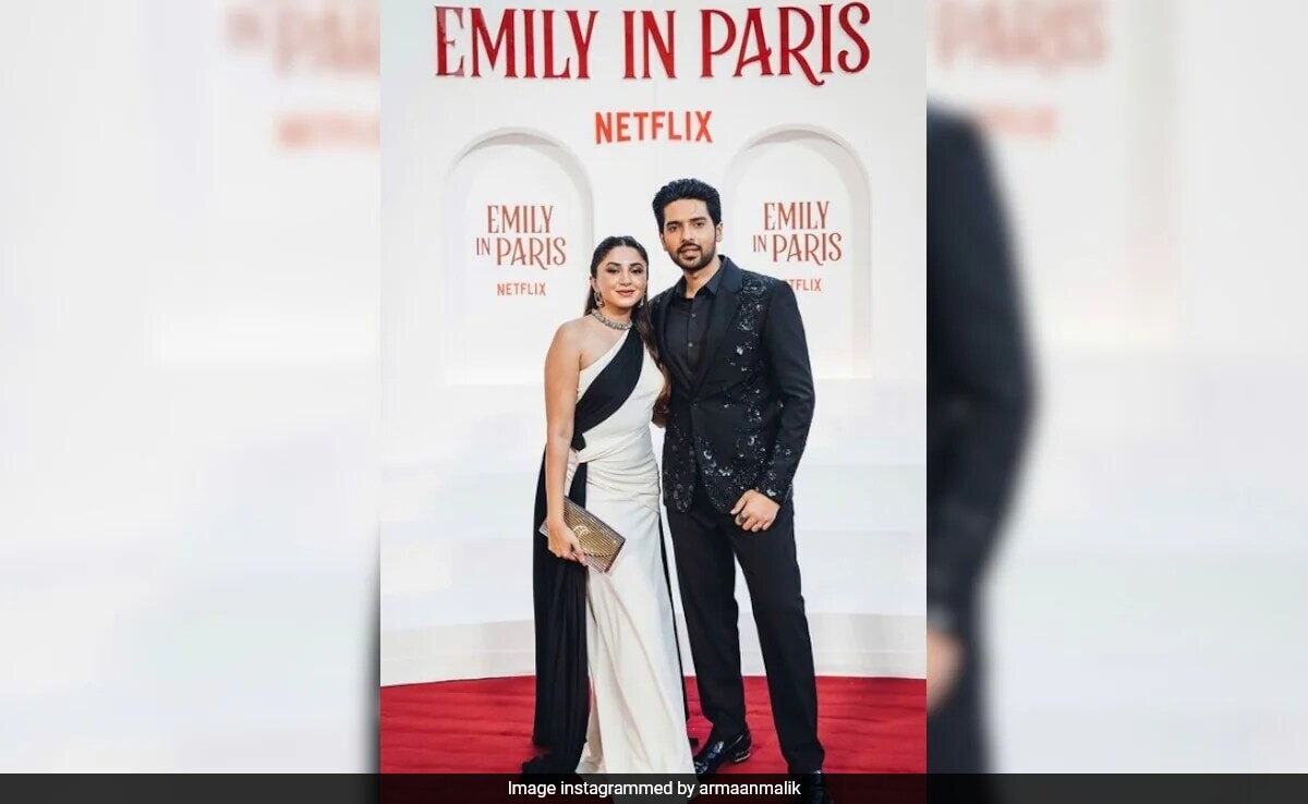 Armaan Malik And Aashna Shroff's Viral-Worthy Red Carpet Moment At Emily In Paris 4 Premiere