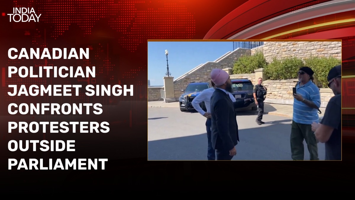 Video: Canadian MP Jagmeet Singh confronts protesters after being heckled