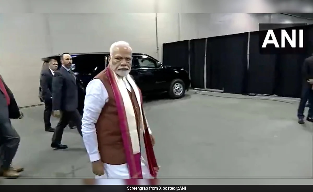 PM Modi At Nassau Coliseum In New York, Set To Address Indian Community